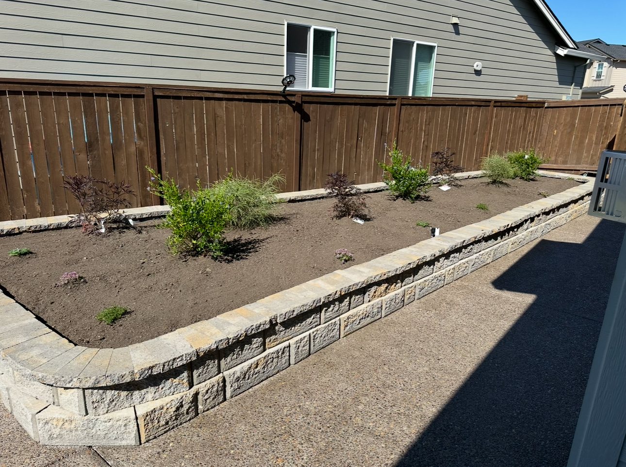 Raised Planter Wall