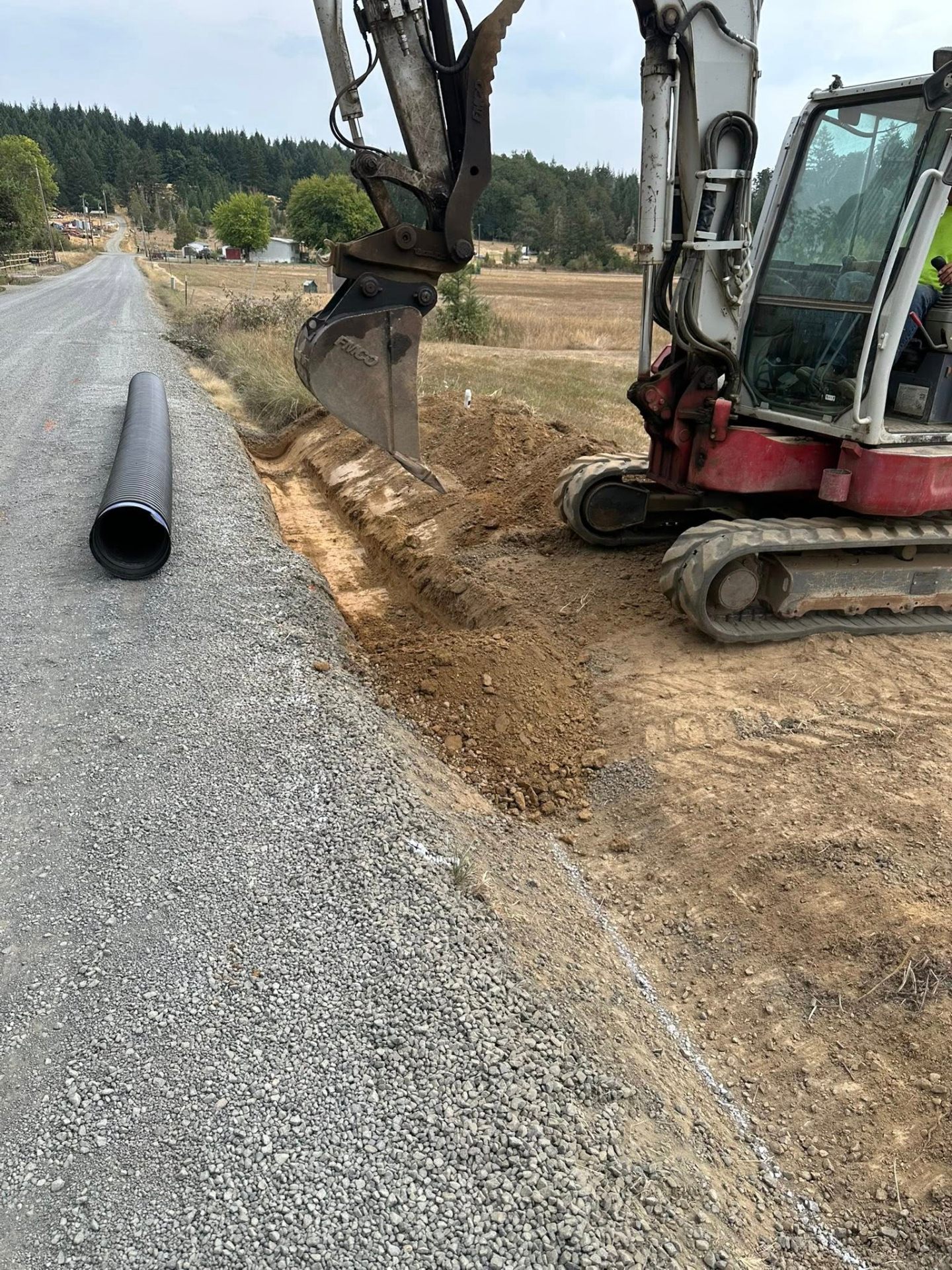 Drainage Trench & Pipe